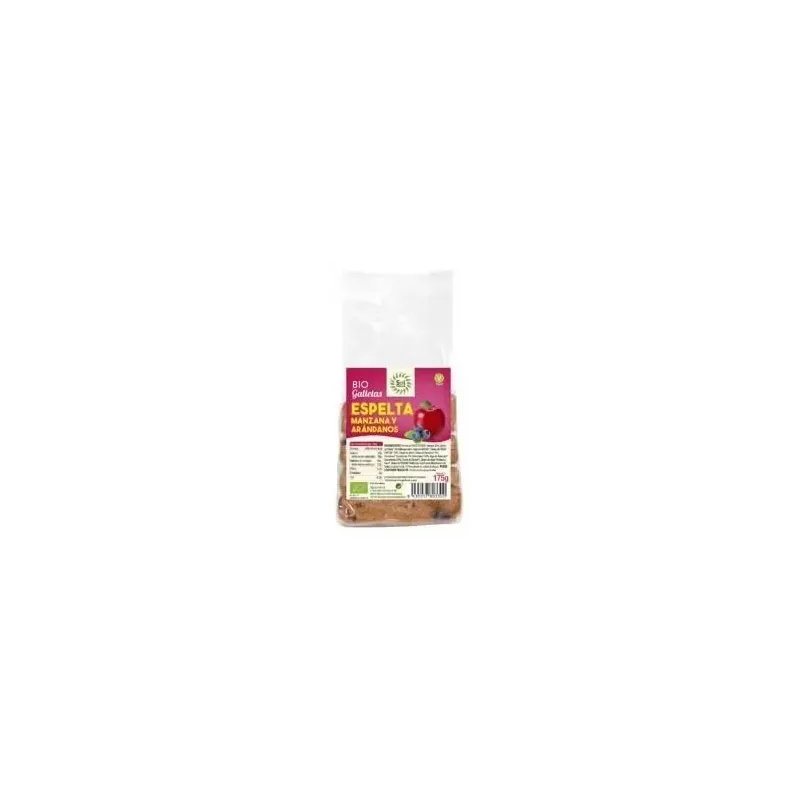 Galletas de espelta manzana arandanos 175gr. bio | Farmacia Barata