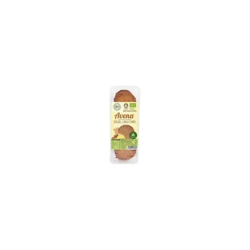 Galletas de avena jengibre canela limon 175gr. bio | Farmacia Barata
