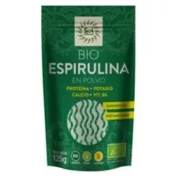 Solnatural espirulina polvo bio s/g vegan 125g