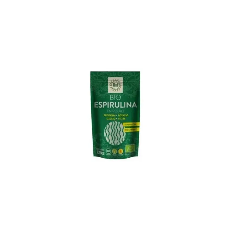 Solnatural espirulina polvo bio s/g vegan 125g | Farmacia Barata
