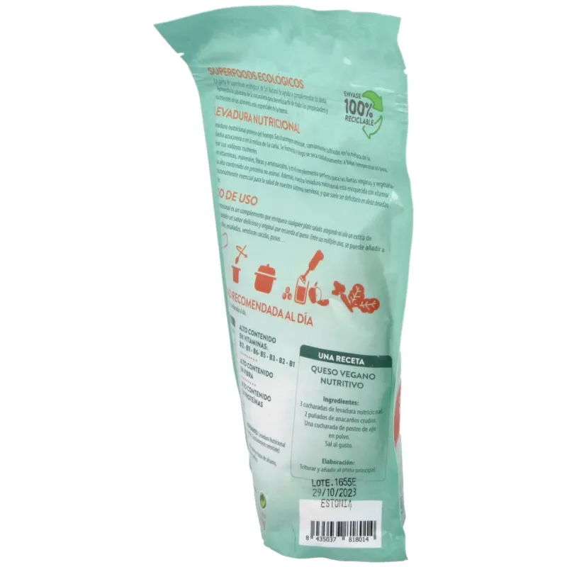 Solnatural levadura nutricional vit.b12 150g | Farmacia Barata