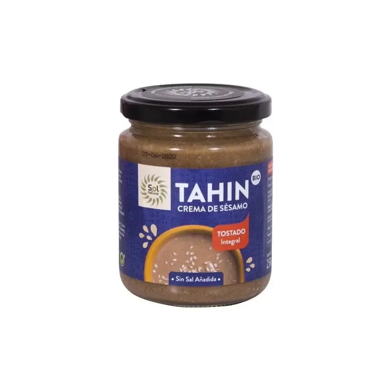 Sol natural tahin tostado pequeño bio 250g | Farmacia Barata Sol natural tahin tostado pequeño bio 250g | Farmacia Barata