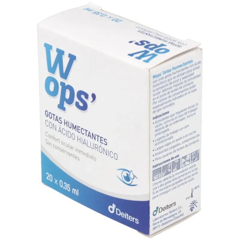 Wops gotas humectantes monodosis 20uds | Farmacia Barata