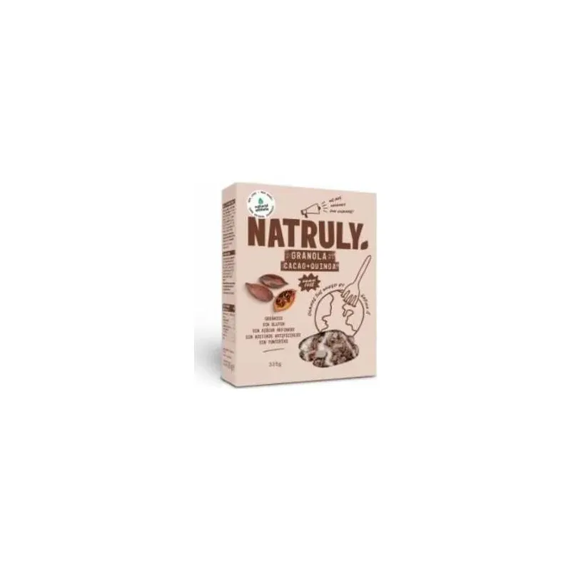 Natruly granola de cacao_ coco y quinoa bio 325g | Farmacia Barata
