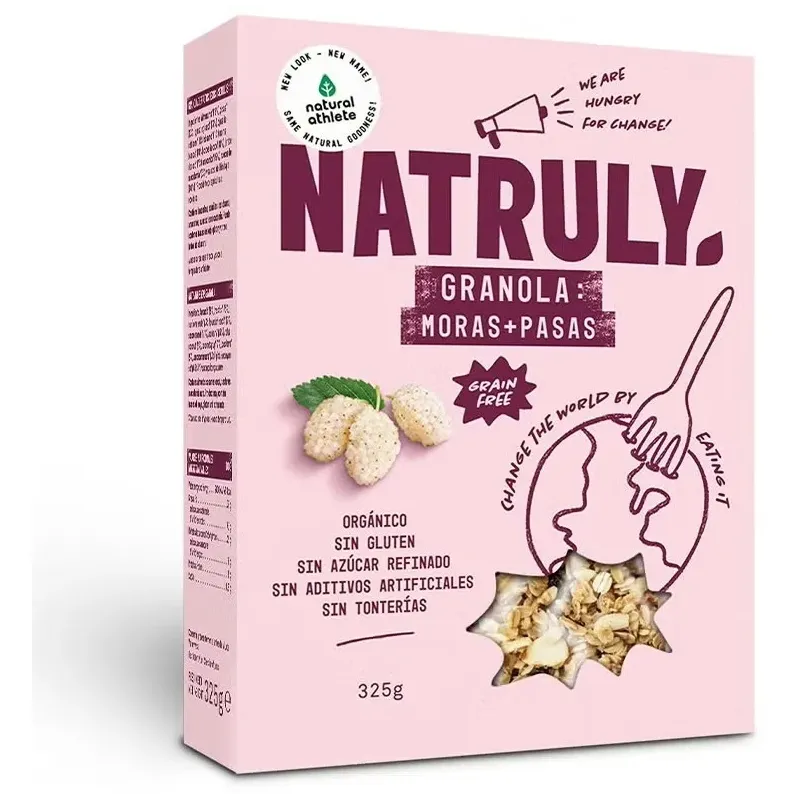 Natruly granola de moras y pasas bio 325g | Farmacia Barata
