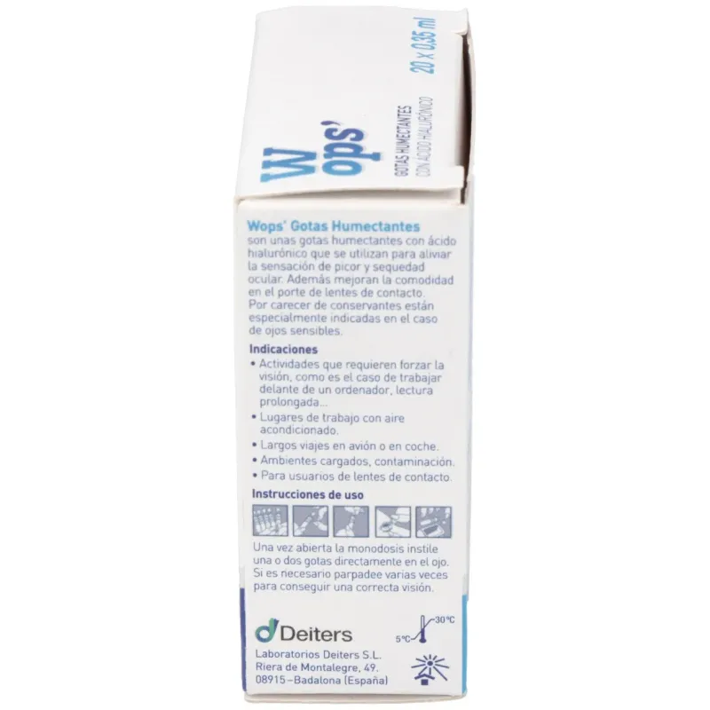 Wops gotas humectantes monodosis 20uds | Farmacia Barata