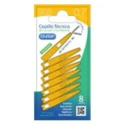 Oratek cepillo interdental retractil 0_7 mm blister 8 unidades