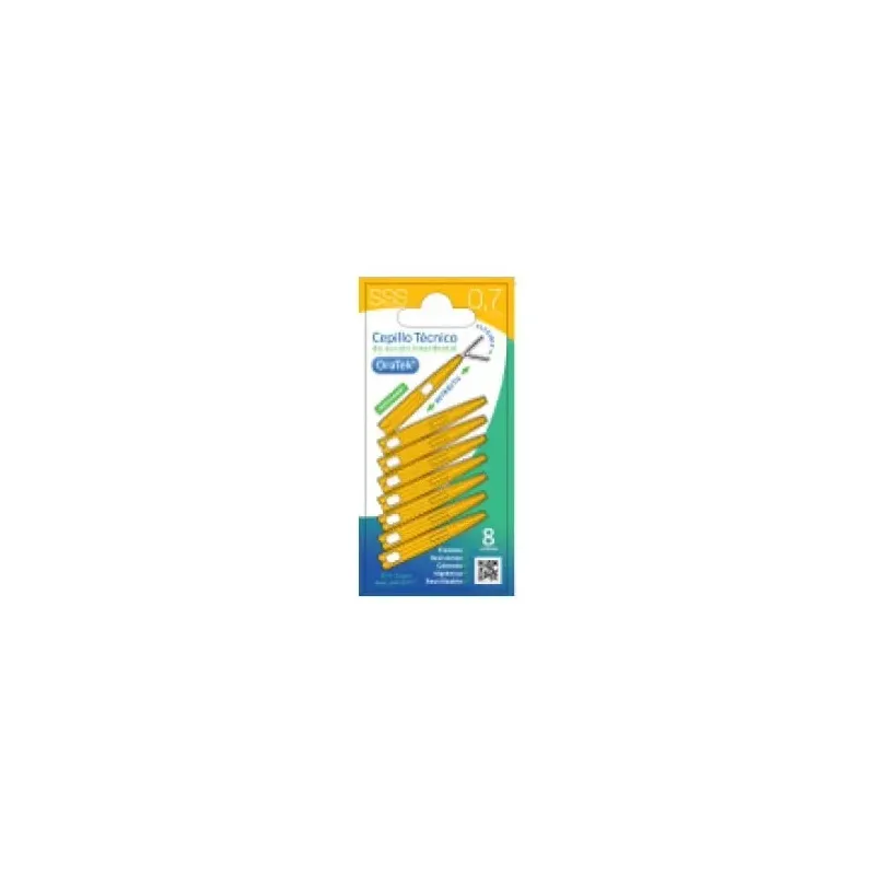 Oratek cepillo interdental retractil 0_7 mm blister 8 unidades | Farmacia Barata