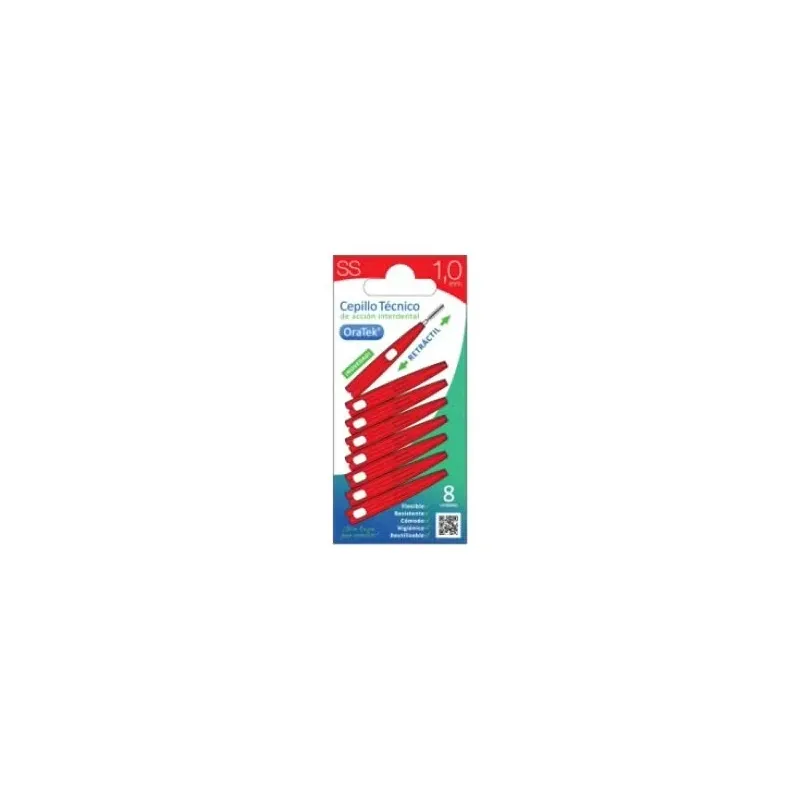Oratek cepillo interdental retractil 1 mm blister 8 unidades | Farmacia Barata