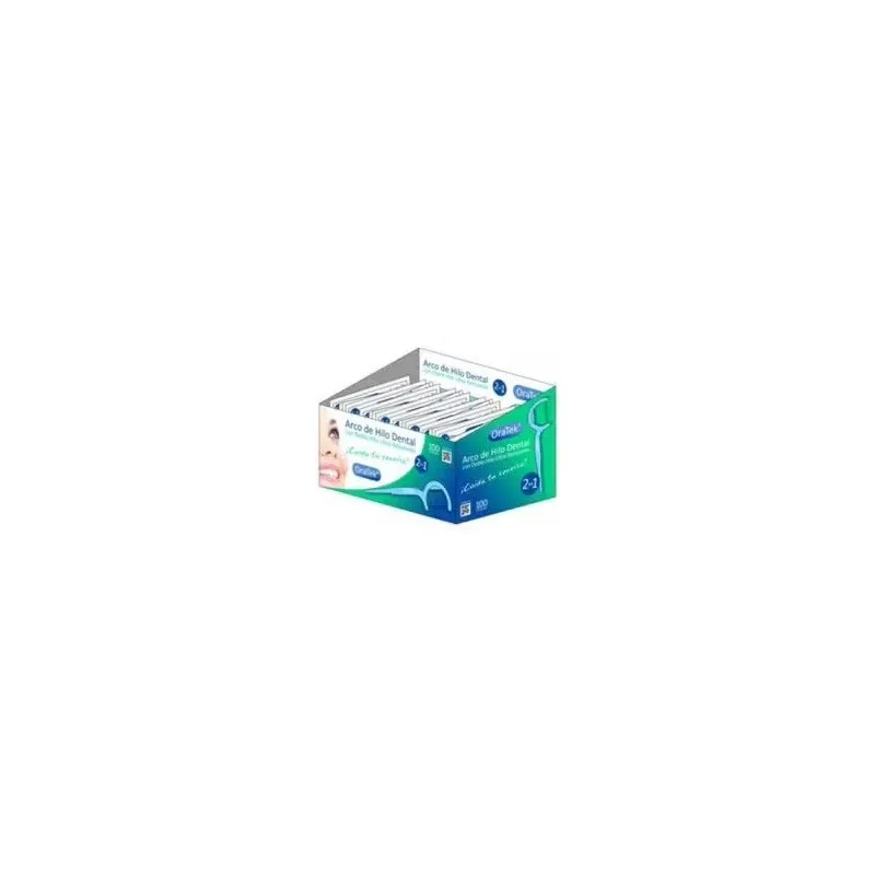 Oratek arco hilo dental doble hilo 100 unidades individuales | Farmacia Barata