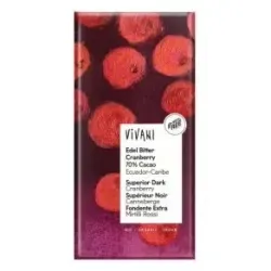 Chocolate negro superior 70% arandanos 100gr vegan | Farmacia Barata