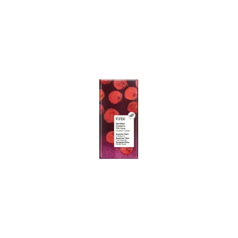 Chocolate negro superior 70% arandanos 100gr vegan | Farmacia Barata