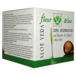 Fleuraloe Fleur Aloe Crema Regeneradora Extracto Caracol y Aloe, 50 ml