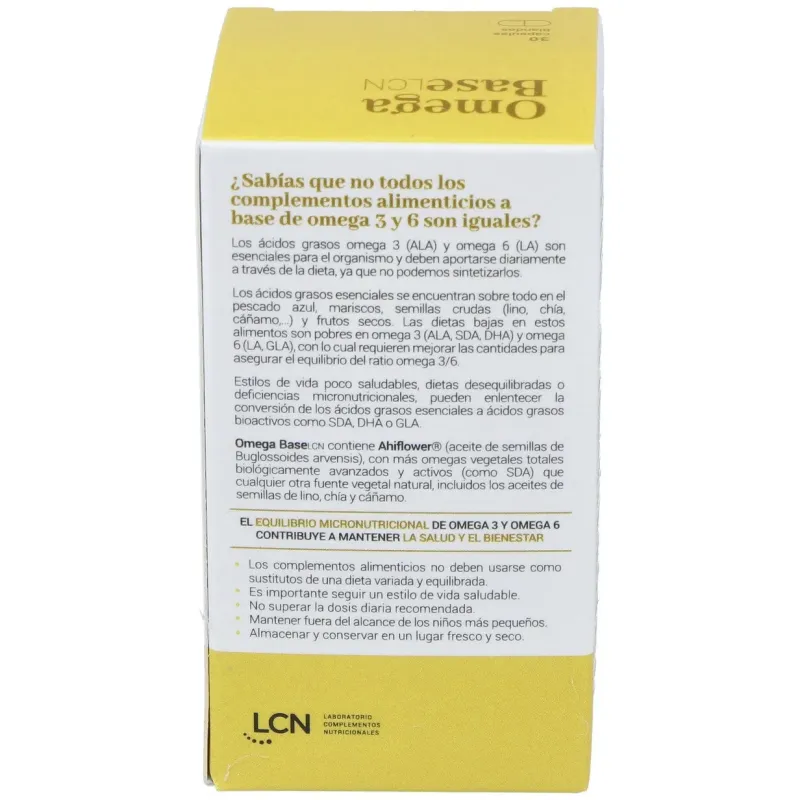 Cn omega base lcn 30 cápsulas | Farmacia Barata