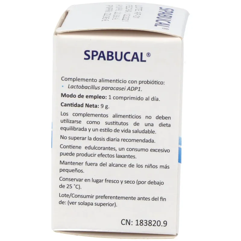 Spabucal 30comp.mast. | Farmacia Barata