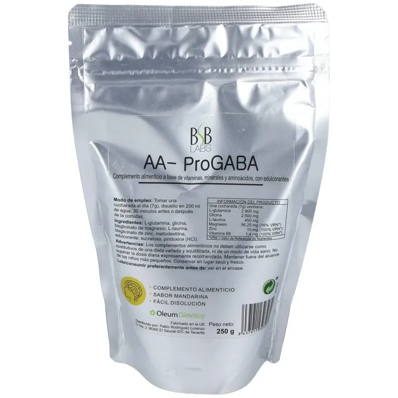 Bsb labs aa progaba sabor mandarina 250g | Farmacia Barata