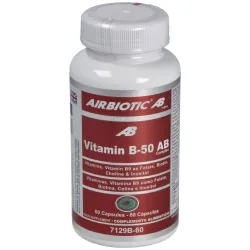Airbiotic Vitamina B-50 Ab Complex, 60 cápsulas