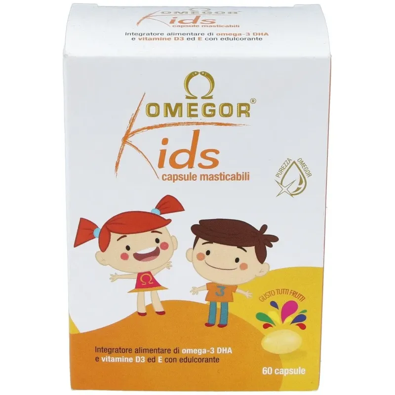Omegor kids masticable 60cap. | Farmacia Barata