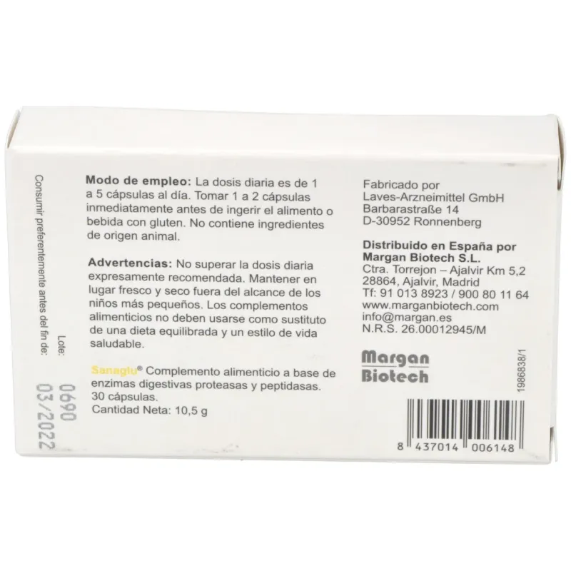 Margan sanaglu 30caps | Farmacia Barata