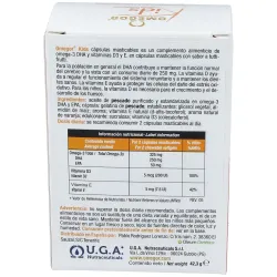 Omegor kids masticable 60cap. | Farmacia Barata