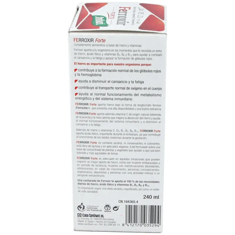 Ferroxir forte jarabe 240ml. | Farmacia Barata