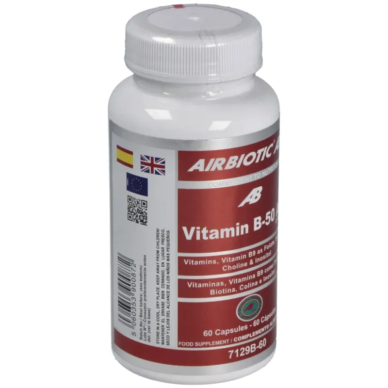 Airbiotic vit b-50 ab complex 60 cápsulas | Farmacia Barata Airbiotic vit b-50 ab complex 60 cápsulas | Farmacia Barata