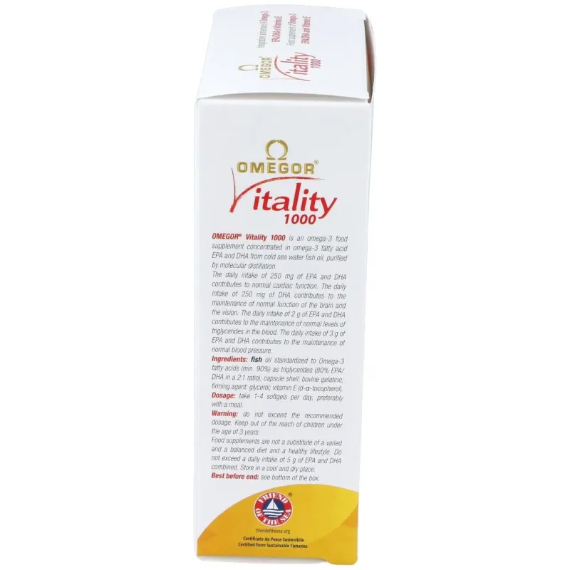 Omegor vitality 1000 60perlas | Farmacia Barata