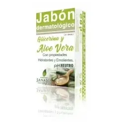 Sanasur jabon glicerina aloe vera 100 g | Farmacia Barata