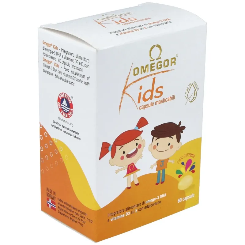 Omegor kids masticable 60cap. | Farmacia Barata