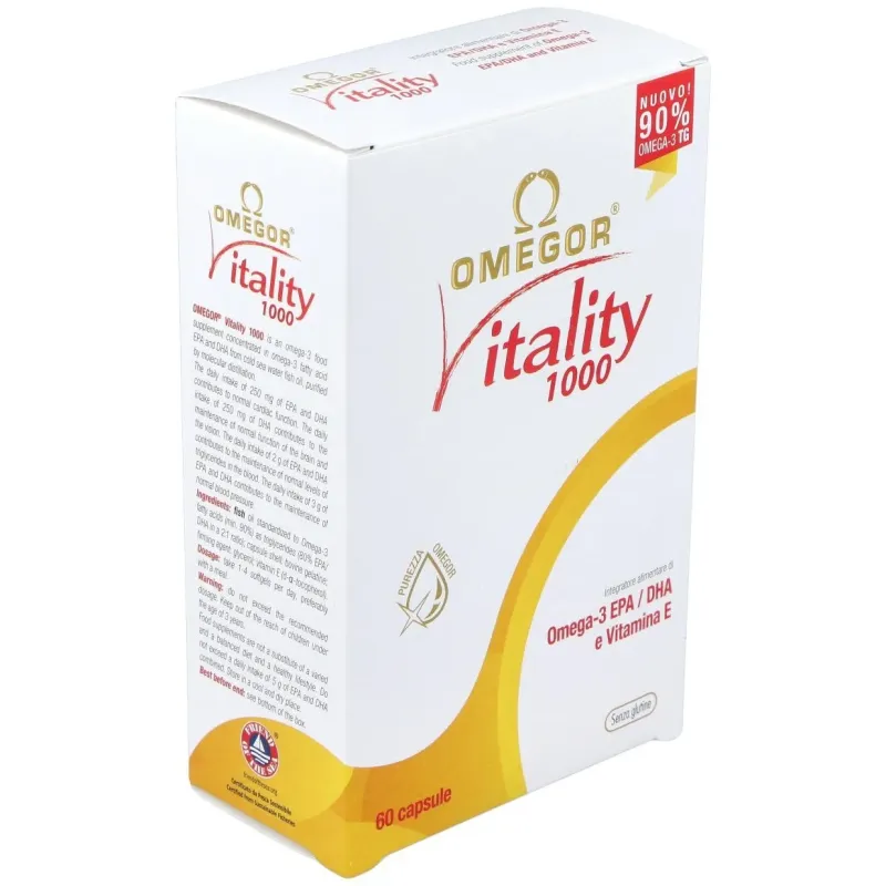 Omegor vitality 1000 60perlas | Farmacia Barata