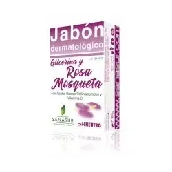 Sanasur jabon glicerina rosa mosqueta 100 g | Farmacia Barata