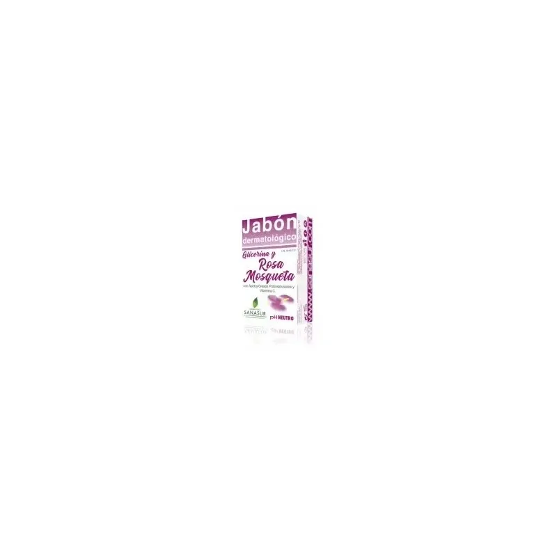 Sanasur jabon glicerina rosa mosqueta 100 g | Farmacia Barata