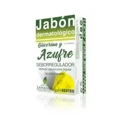 Sanasur jabon glicerina azufre 100 g | Farmacia Barata