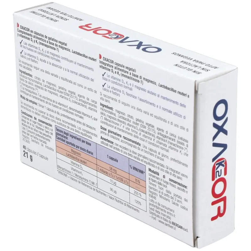 Oxacor k2 40 capsulas | Farmacia Barata