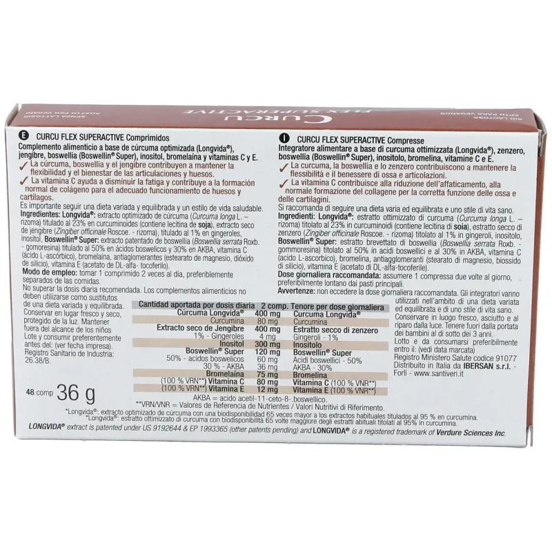 Curcu flex superactive 48comp. | Farmacia Barata