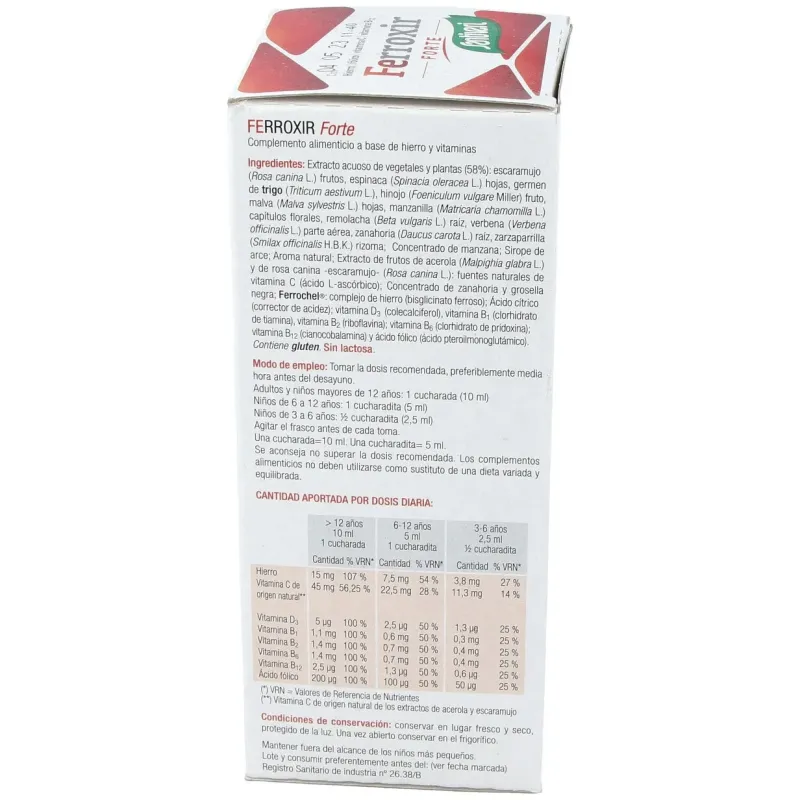 Ferroxir forte jarabe 240ml. | Farmacia Barata
