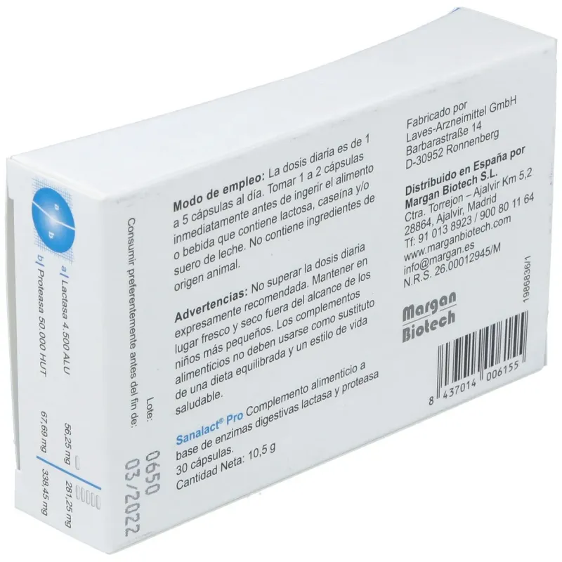 Margan sanalact pro 30caps | Farmacia Barata