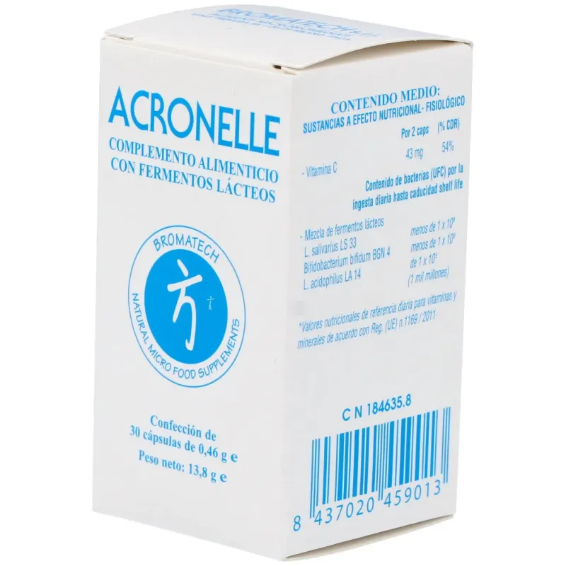 Bromatech acronelle integratore alimentare con fermenti lattici 30caps | Farmacia Barata Bromatech acronelle integratore alimentare con fermenti lattici 30caps | Farmacia Barata