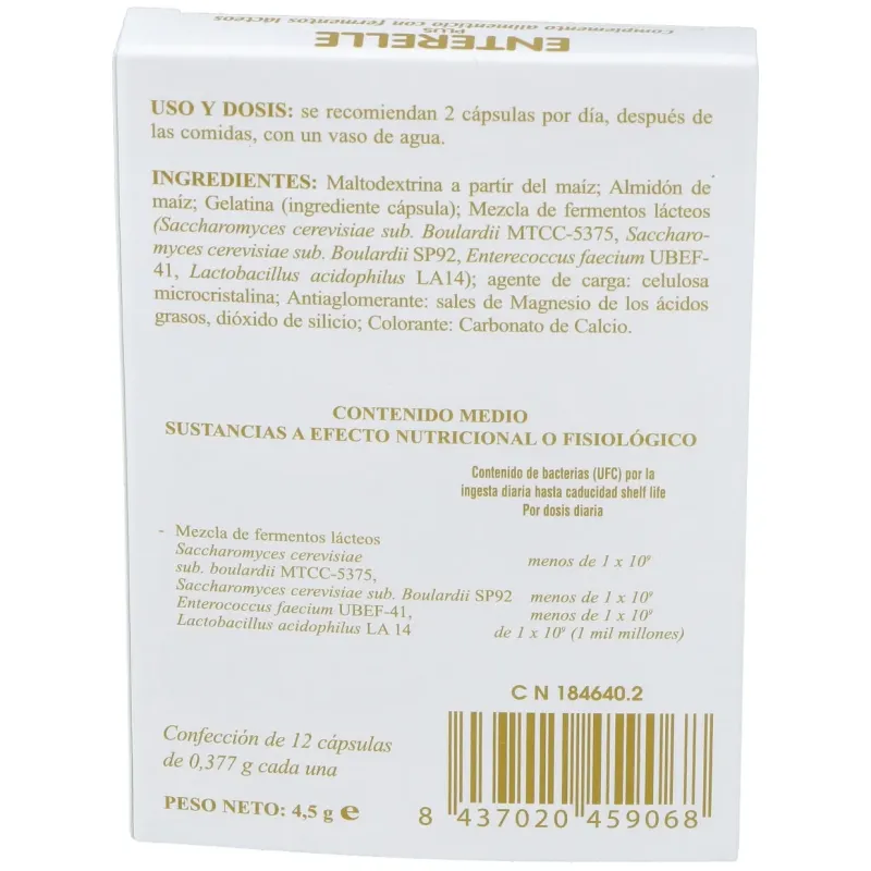 Bromatech enterelle plus 12caps | Farmacia Barata