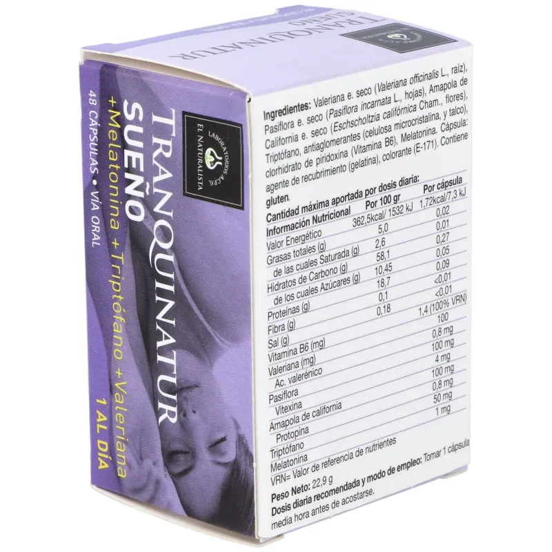 El naturalista tranquinatur sueño 48 caps | Farmacia Barata
