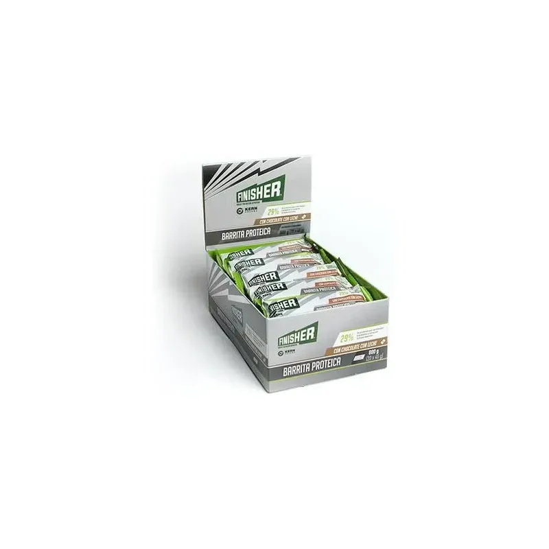 Finisher barritas proteicas chocolate con leche 20 uds | Farmacia Barata