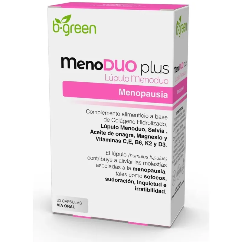 Menopausia menoduo plus b.green 30 capsulas | Farmacia Barata