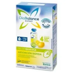 Diabalance expert gel glucosa abs. rápida lima-limón 4 sobres
