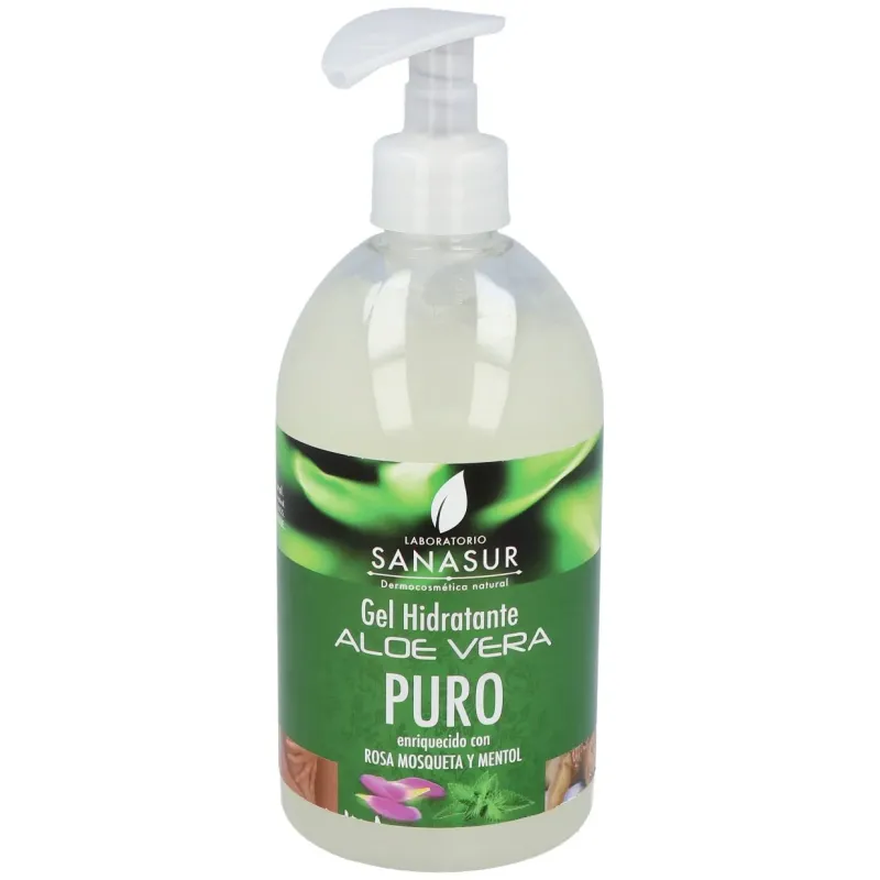 Gel aloe vera con rosa mosqueta y mentol 500ml. | Farmacia Barata
