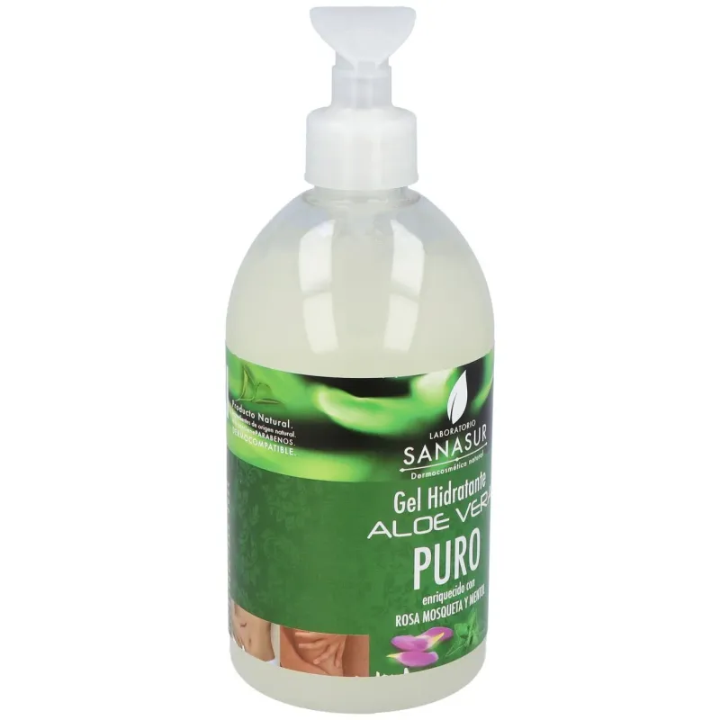 Gel aloe vera con rosa mosqueta y mentol 500ml. | Farmacia Barata