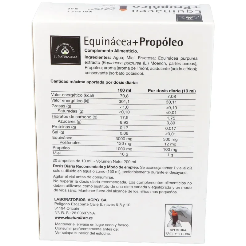 El naturalista equinacea + propóleo 20 viales | Farmacia Barata El naturalista equinacea + propóleo 20 viales | Farmacia Barata