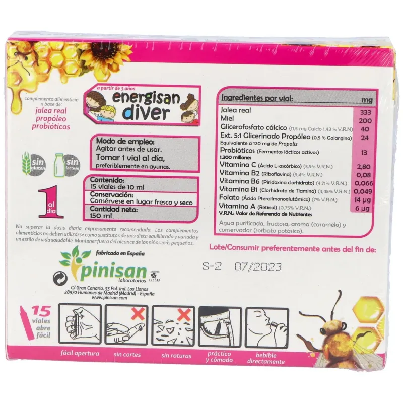 Pinisan energisan diver 15uds | Farmacia Barata