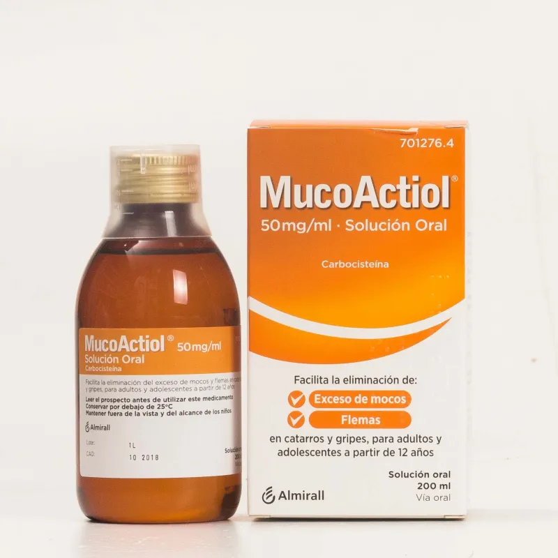 Actithiol Mucolítico Adultos 50mg/ml solución oral Actithiol Mucolítico Adultos 50mg/ml solución oral