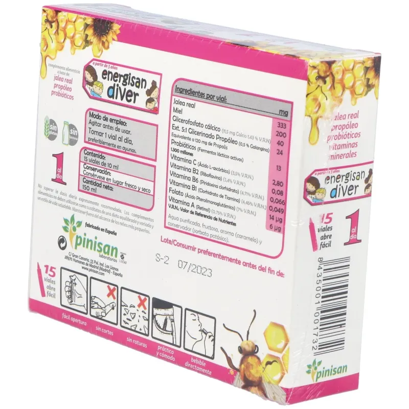 Pinisan energisan diver 15uds | Farmacia Barata