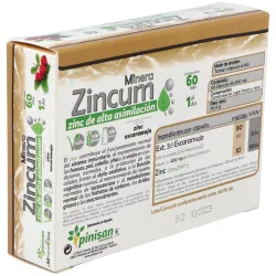 Pinisan minera zincum 60caps | Farmacia Barata